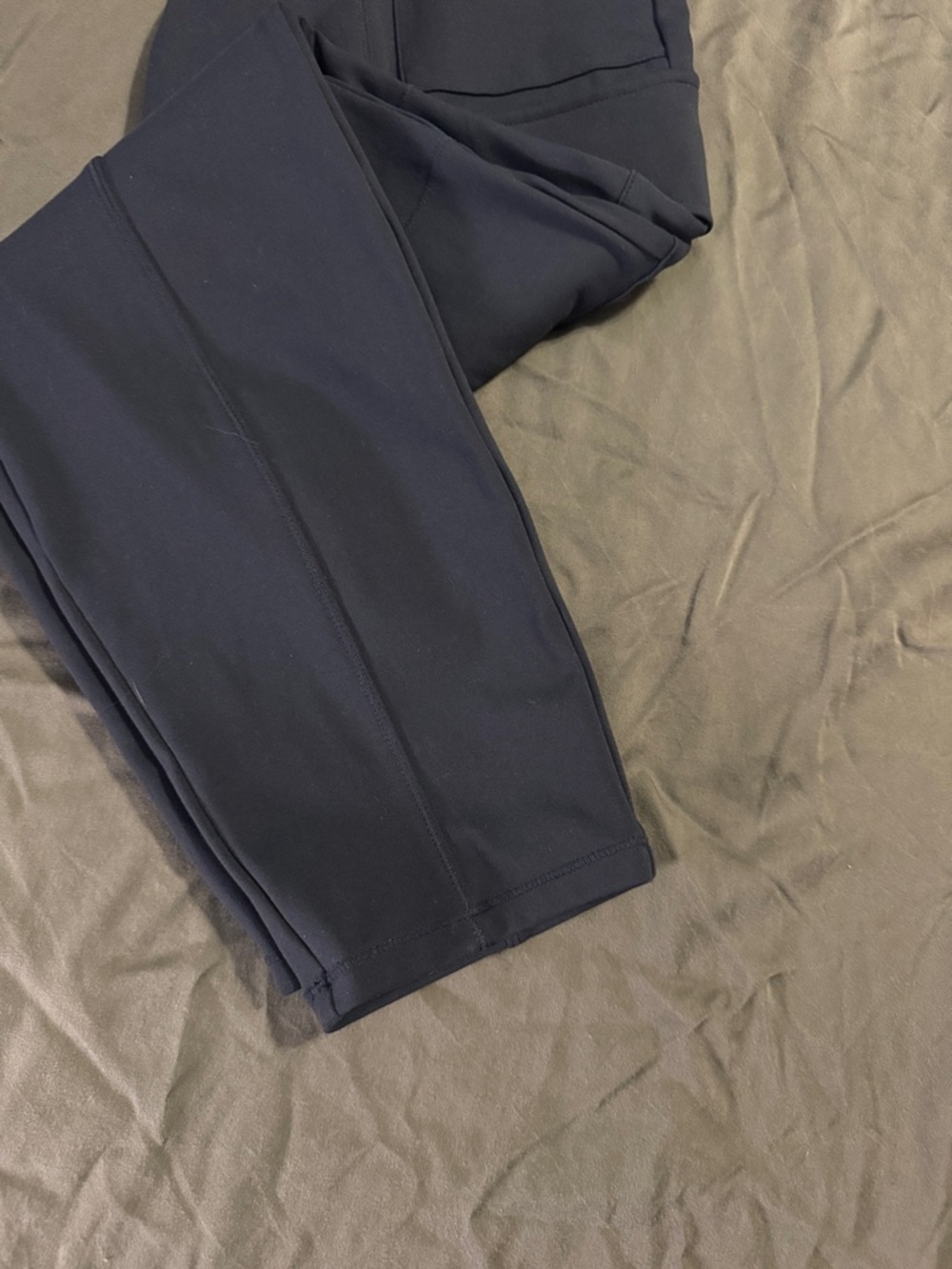 HALARA Navy Cargo Pants with Gold-Tone Buttons - Picture 7 of 7